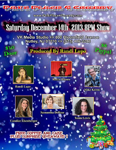 December 2013 Pats Place Comedy Show