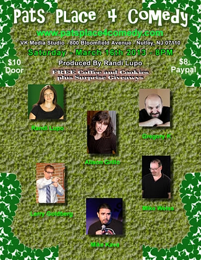 Pats Place 4 Comedy poster