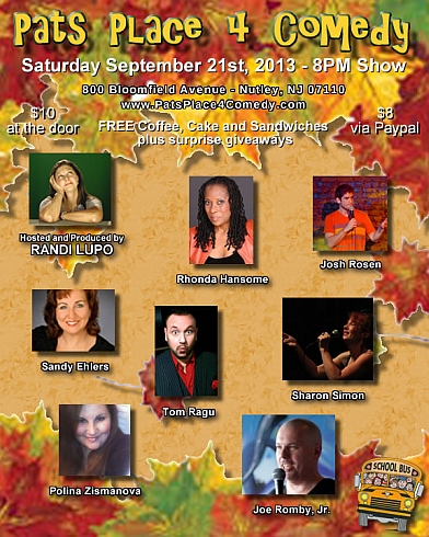 Pats Place Comedians Sept 2013